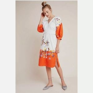 Anthropologie Dress size 2 embroidered Summer New